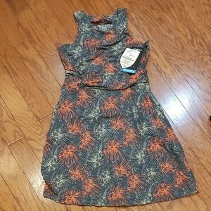 Kuhl Sleeveless Midi Dress in Gray and Orange